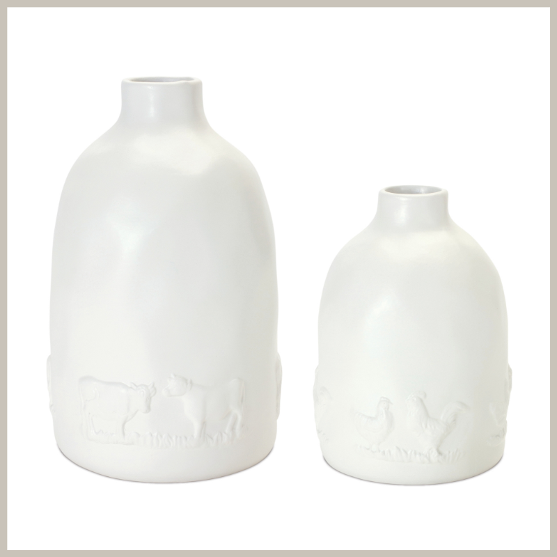 Ceramic Farmhouse Vase Set | itsabode Homewares