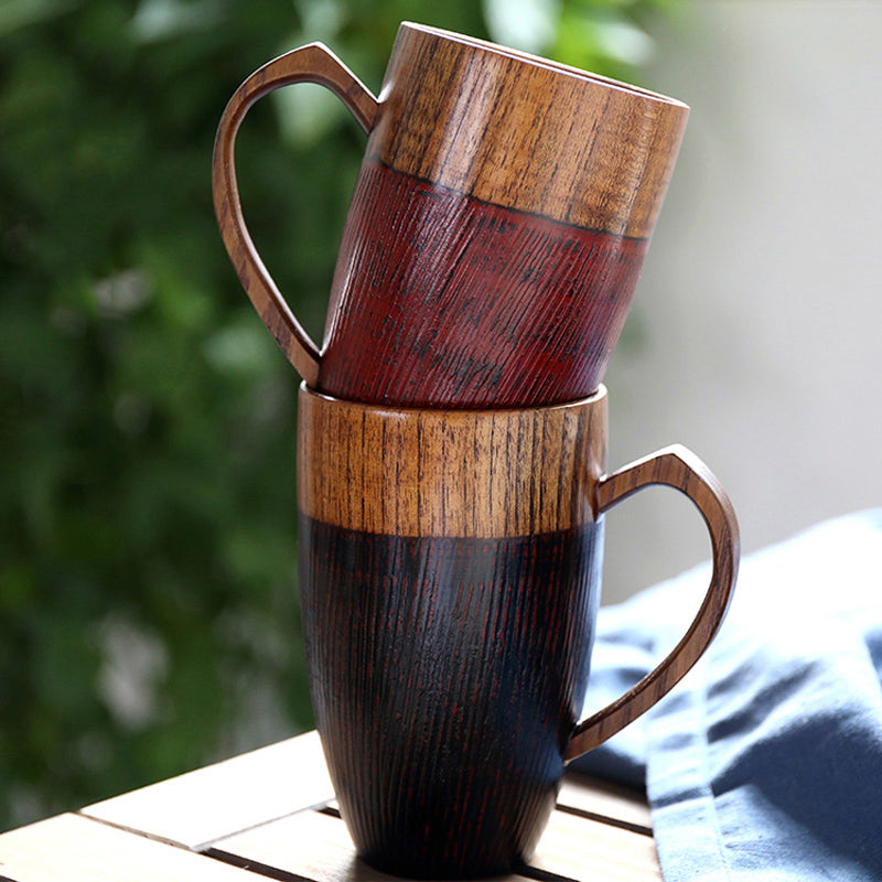 Two-toned Wooden 12-ounce Mugs | itsabode.com